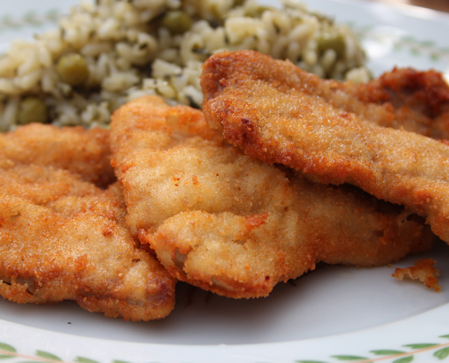 Bifes de Porco Panados