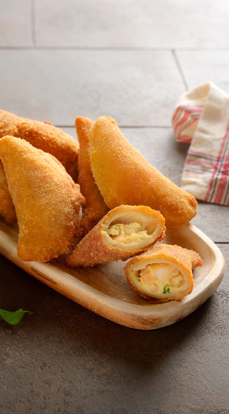 Receita de Rissóis de camarão