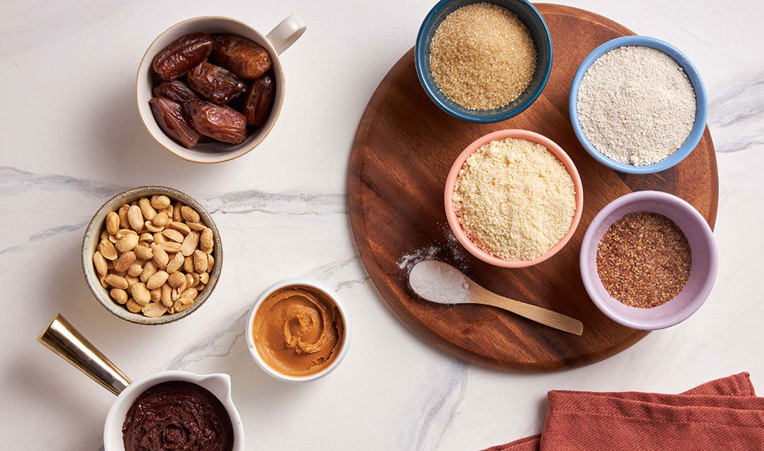 Ingredientes para receita de snack saudável