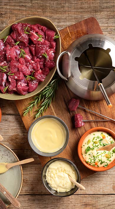 Receita de Fondue de Carne com Maionese