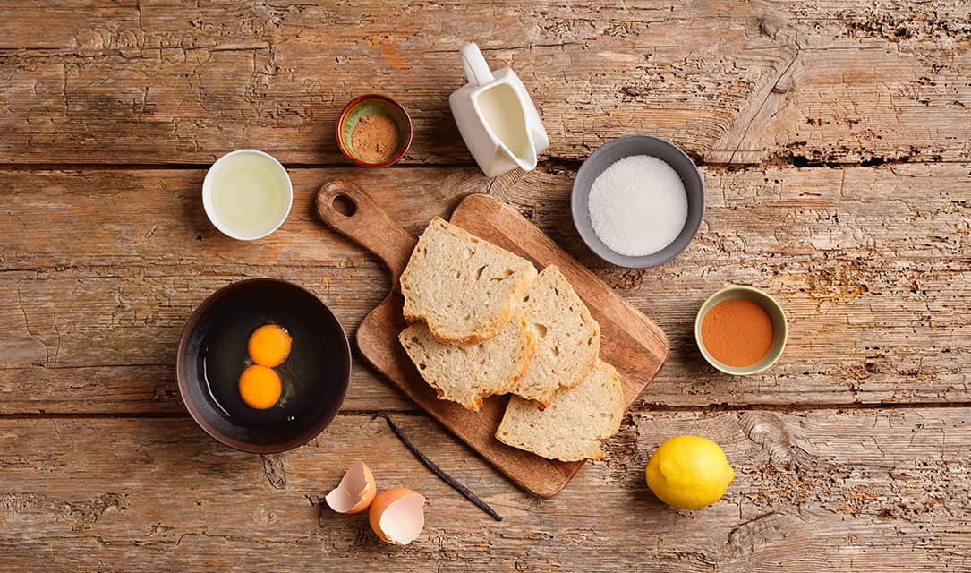 Ingredientes para rabanadas