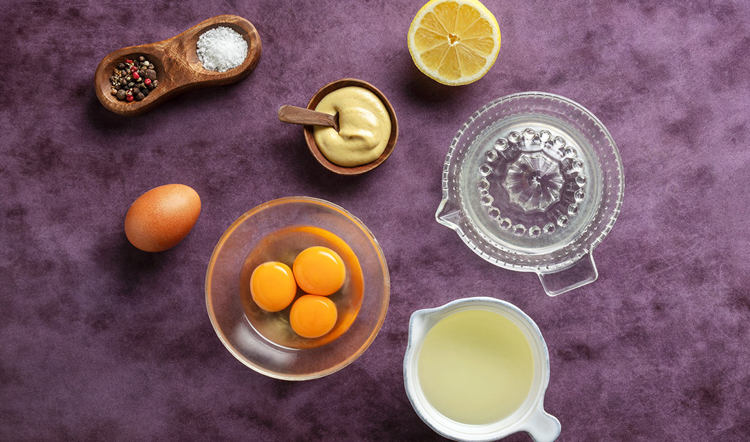 Ingredientes para fazer maionese caseira
