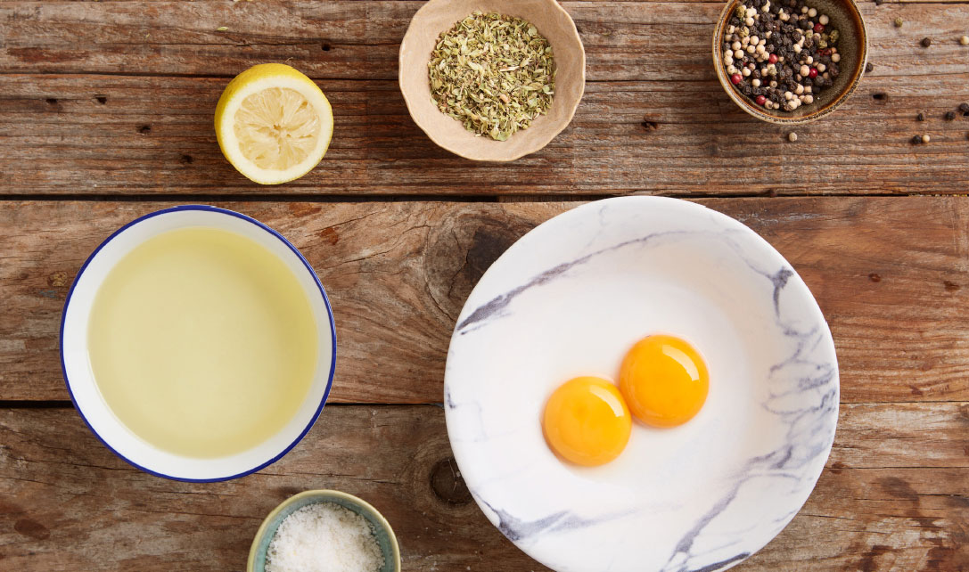 Ingredientes para maionese