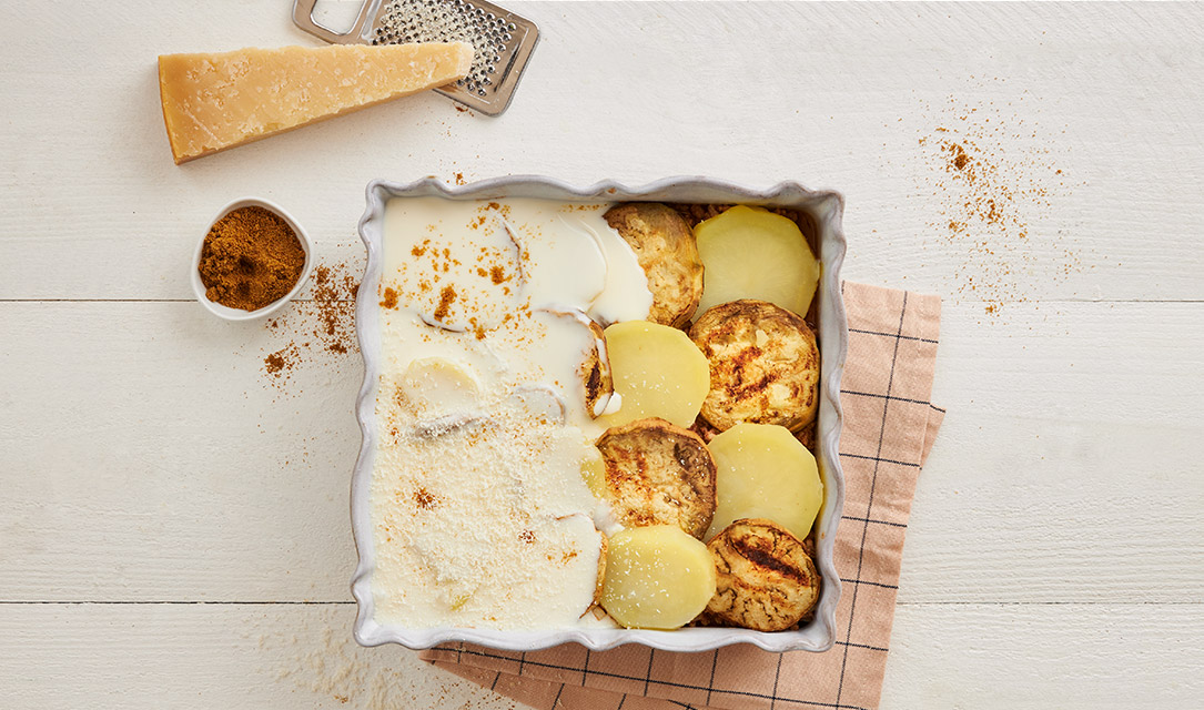 Preparado de cabrito pra gratinar no forno