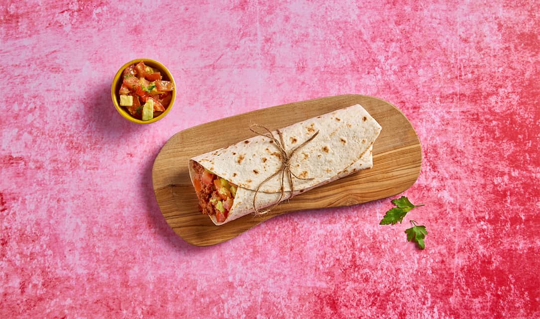 burrito de carne picada