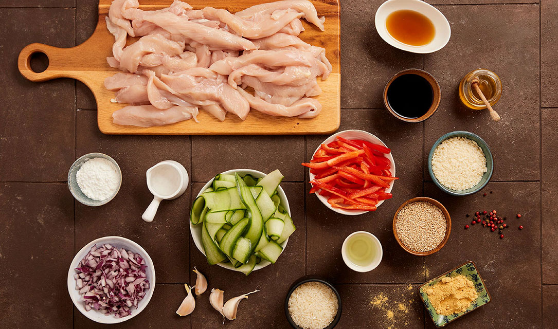 Ingredientes para frango teriyaki