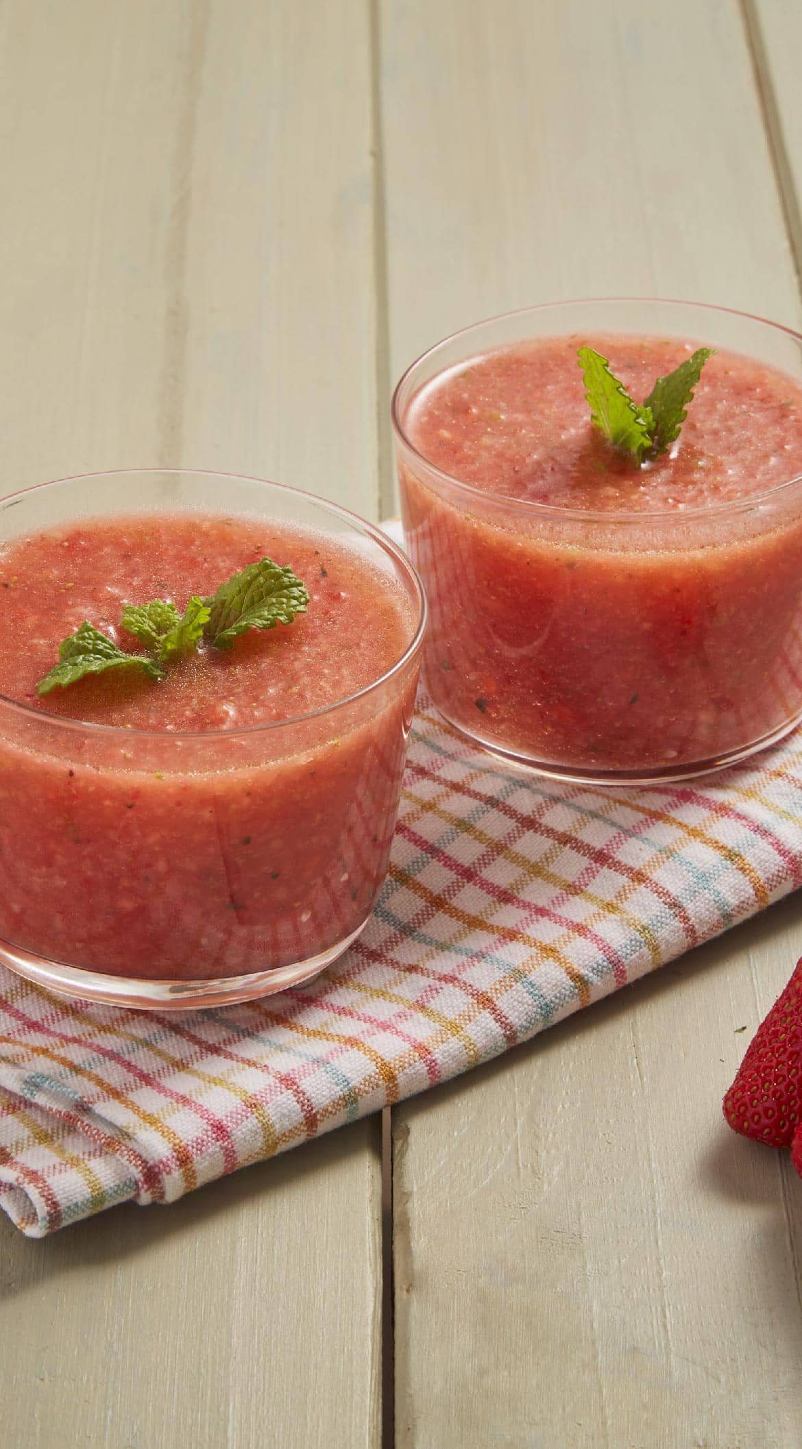 Receita de Gaspacho de Morango