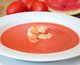 Gaspacho de melancia com camarão