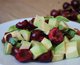 Salada de abacate e cereja